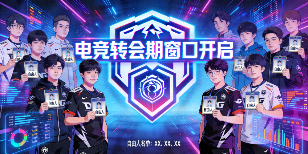 电竞转会期窗口开启，众多明星选手成为自由人